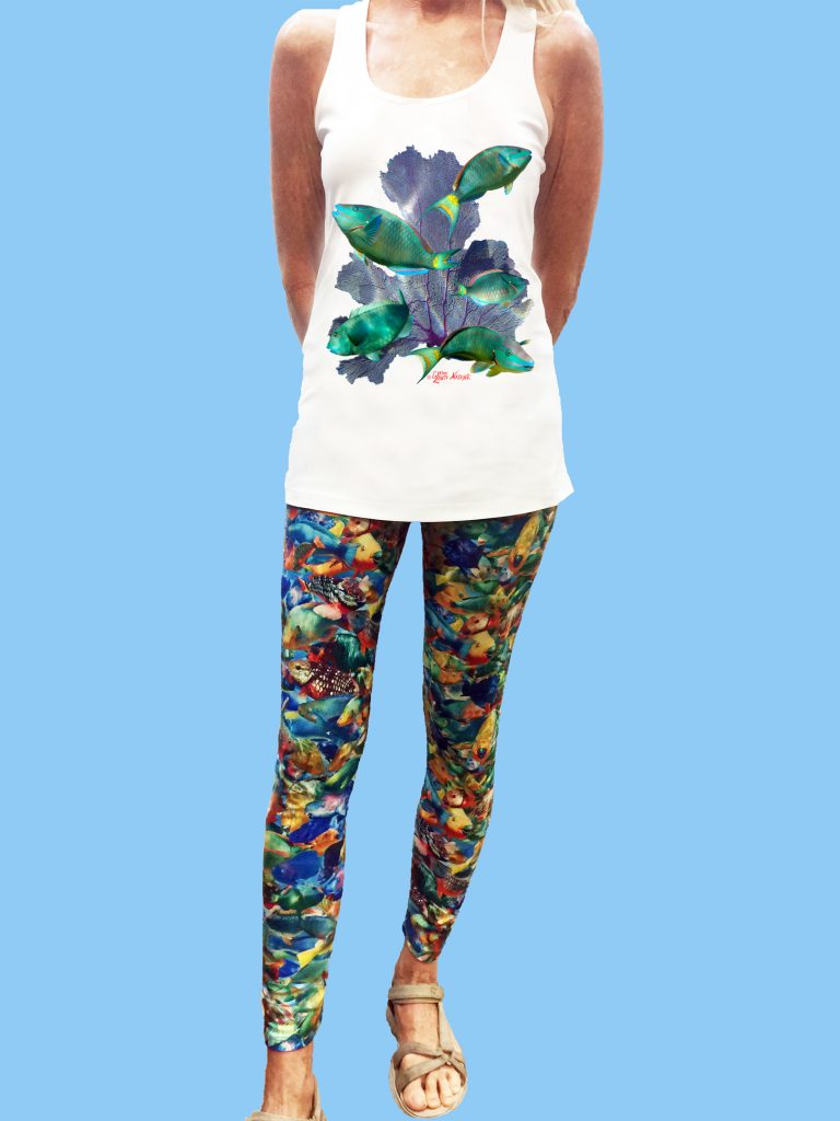 nike parrot leggings